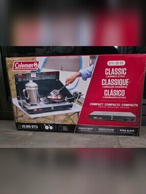 Coleman Classic Propane Gas 2-Burner Camping Stove (2000037883) New
